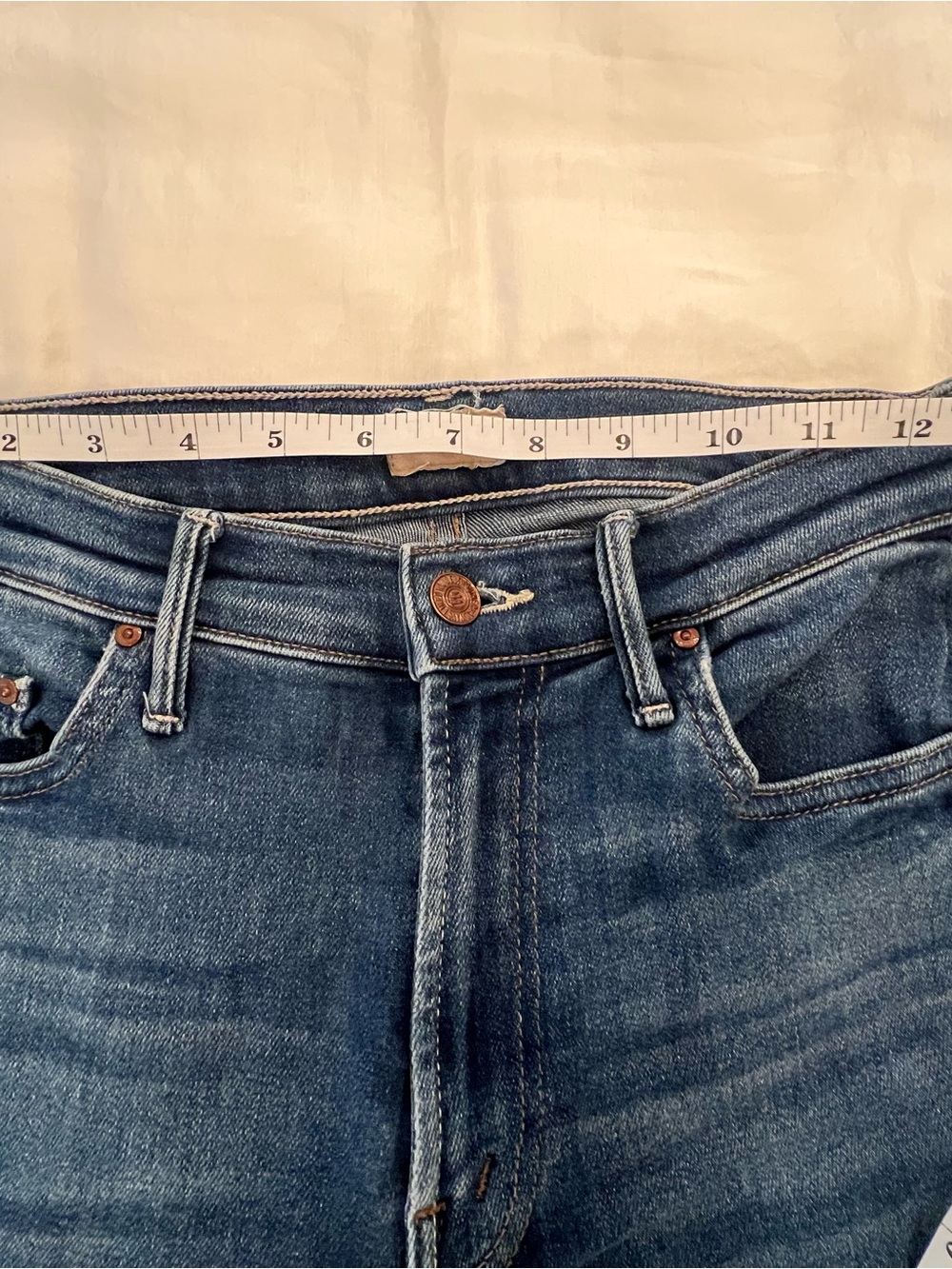 Mother The Insider Crop Step Fray Jeans - Picture 6 of 12